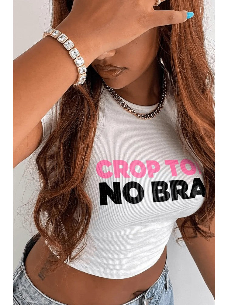 No bra crop top online