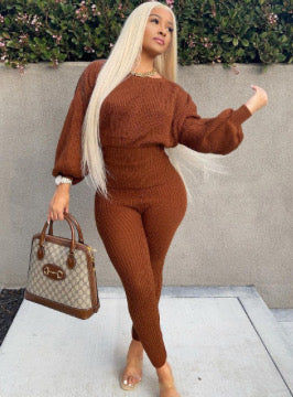 Rust Knit Set