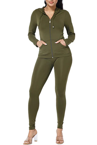 Seamless Army Green Set (S/M)