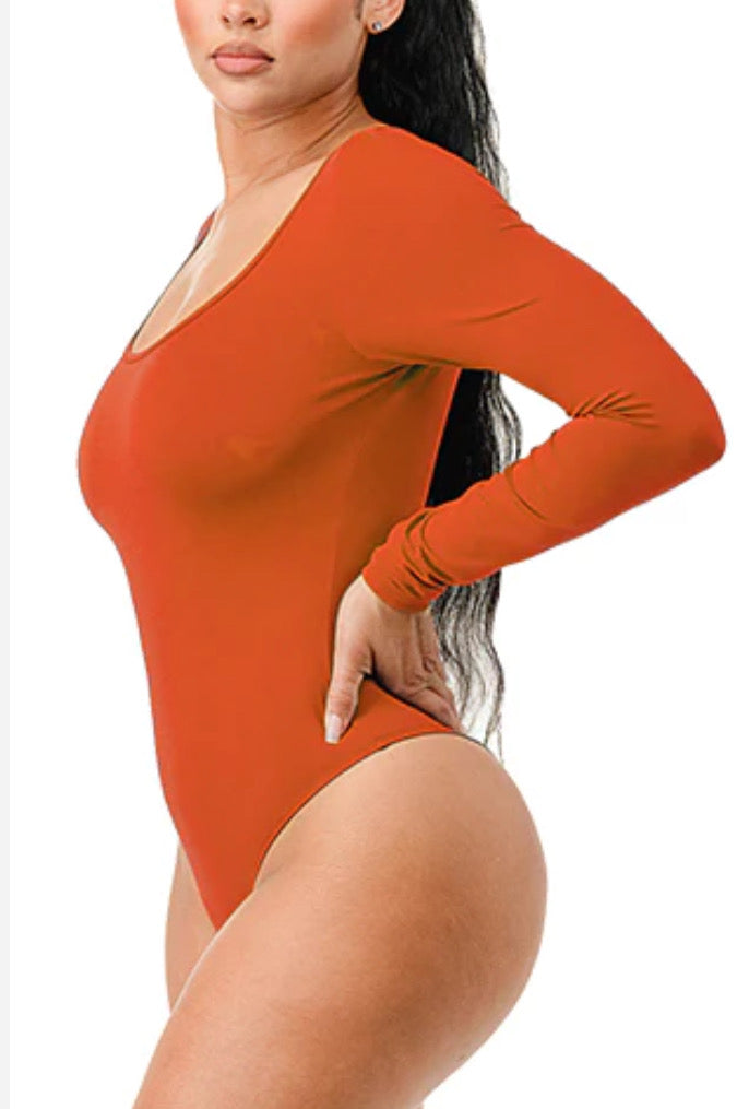 Long Sleeve Round Neck Bodysuit