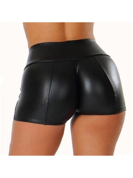 Black Leather Shorts (S)