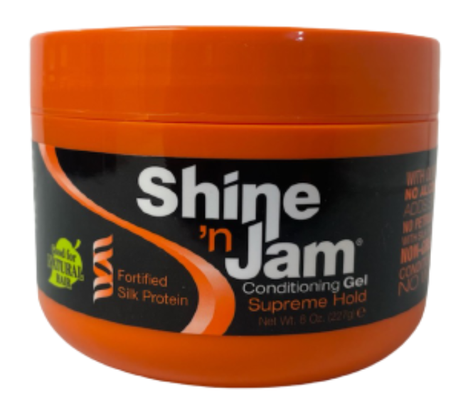 Ampro Shine 'N Jam Supreme Hold Conditioning Gel 8 oz. NEW