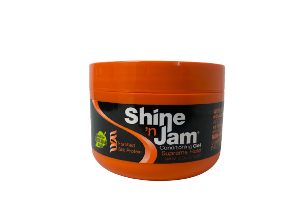 Ampro Shine 'N Jam Supreme Hold Conditioning Gel 8 oz. NEW